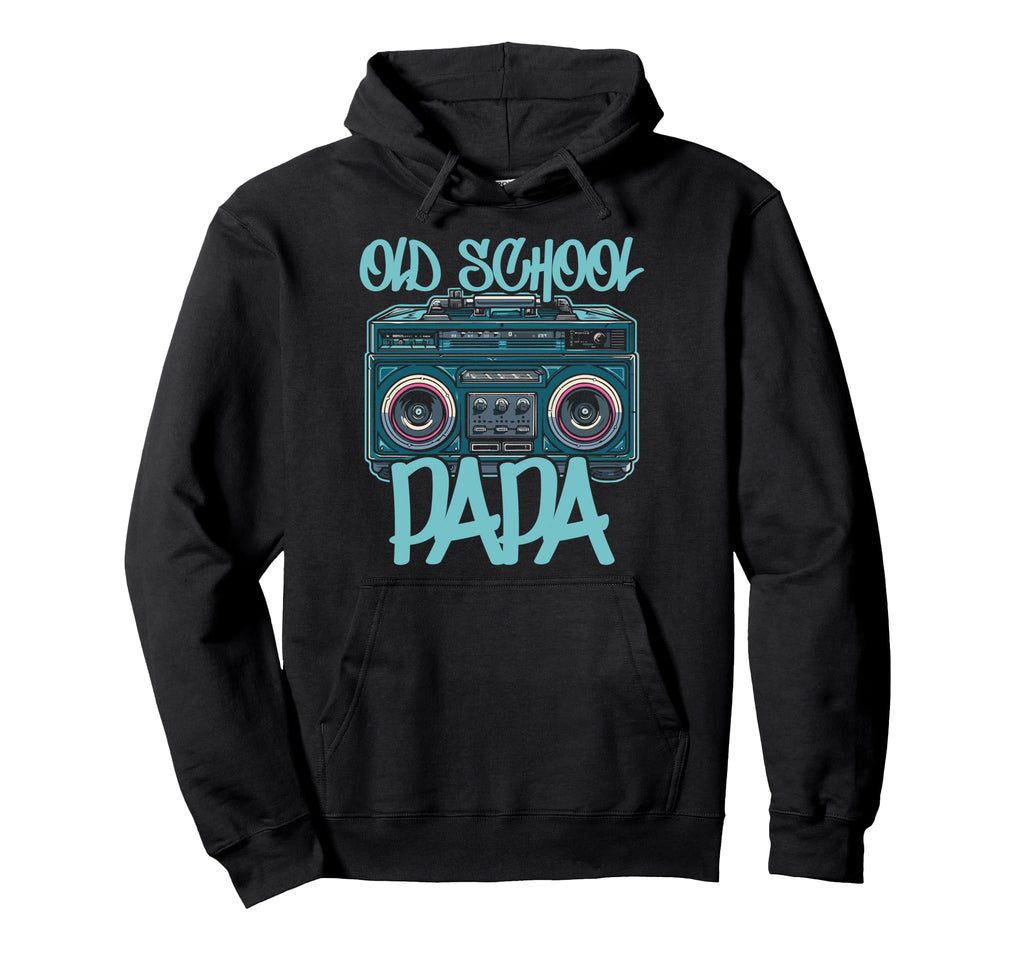 Old School Papa Boombox Vibes 70S 80S Hoodie - Unique Graphic Men Women - T-Shirt, Sweatshirt, Hoodie