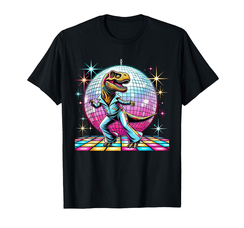 Aesthetic T Rex Disco T-Shirt - Minimalist Print for Adults - T-Shirt, Sweatshirt, Hoodie