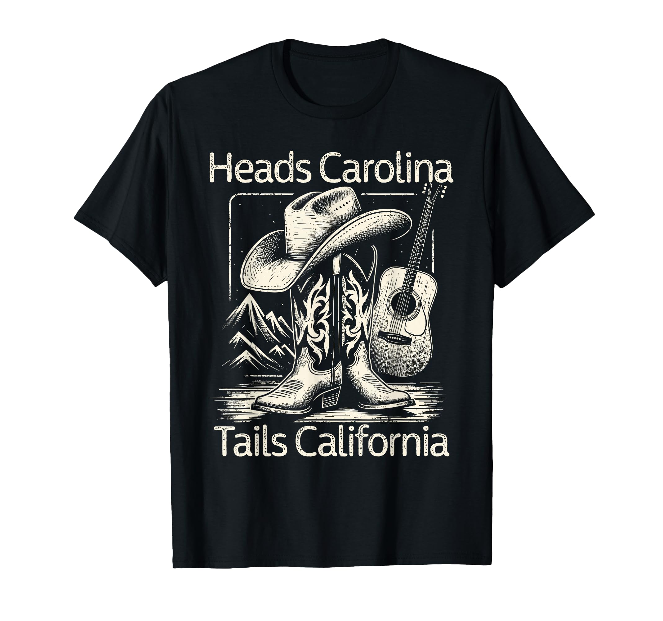 Heads Carolina Tail California T-Shirt - Casual Everyday Wear Men Women - T-Shirt, Sweatshirt, Hoodie