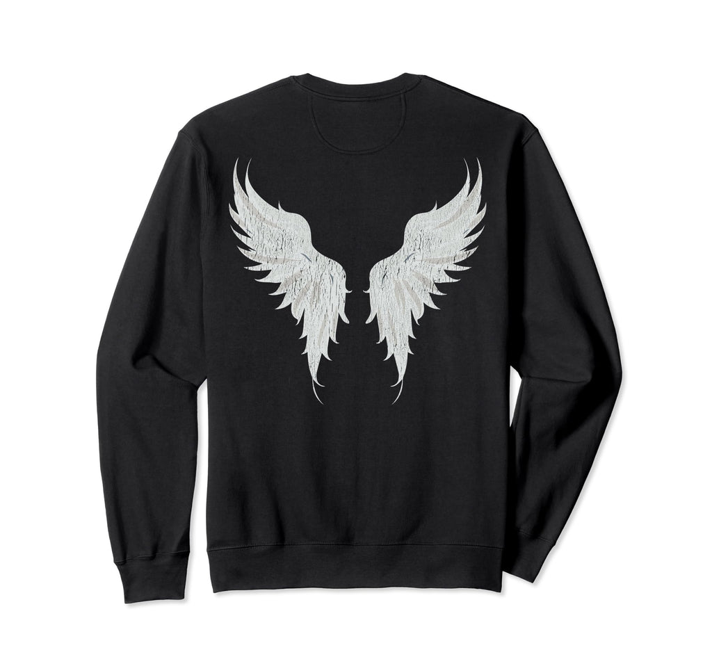 Gothic Angel Wings Fairy Sweatshirt - Casual Everyday Wear for Adults - T-Shirt, Sweatshirt, Hoodie