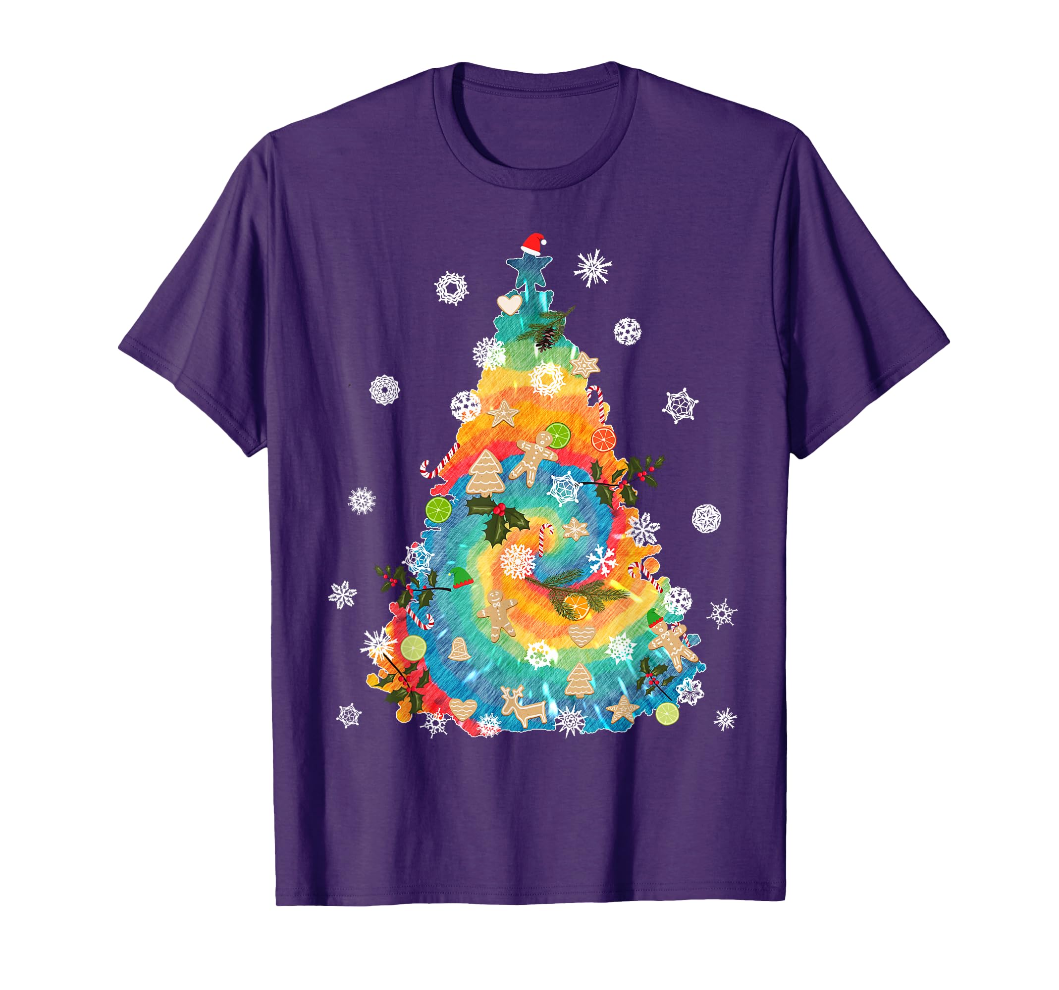 Tie Dye 60S Rainbow Tree T-Shirt - Unique Graphic Unisex - T-Shirt, Sweatshirt, Hoodie