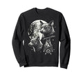 Bat 90S Aesthetic Y2K Bat Moon Sweatshirt - Novelty Apparel for Adults - T-Shirt, Sweatshirt, Hoodie
