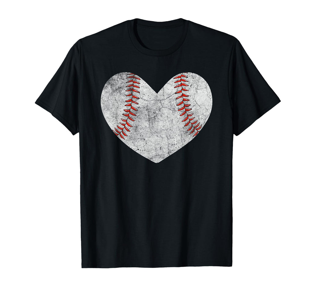 Baseball Heart Mom Mama Mothers Day T-Shirt - Unique Graphic Unisex - T-Shirt, Sweatshirt, Hoodie