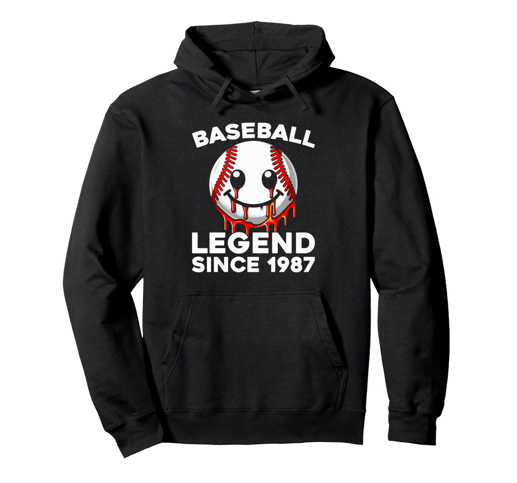 Born 1987 Baseball Team Sport Player Hoodie - Graphic Print Unisex - T-Shirt, Sweatshirt, Hoodie