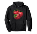 Boho Ripe Strawberries Strawberry Hoodie - Minimalist Print Men Women - T-Shirt, Sweatshirt, Hoodie