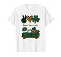 St Patricks Day Leopard Shamrock T-Shirt - Custom Art Print Men Women - T-Shirt, Sweatshirt, Hoodie