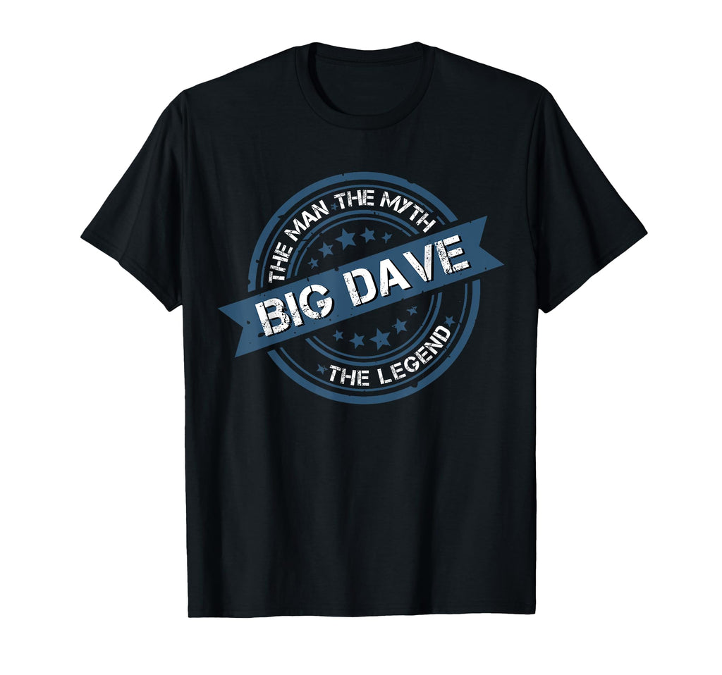 Big Dave Myth Legend Seal Distressed T-Shirt - Trendy Graphic for Adults - T-Shirt, Sweatshirt, Hoodie