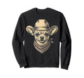 Chihuahua Dog Cowboy Hat Bandana Western Sweatshirt - Trendy Graphic Unisex - T-Shirt, Sweatshirt, Hoodie