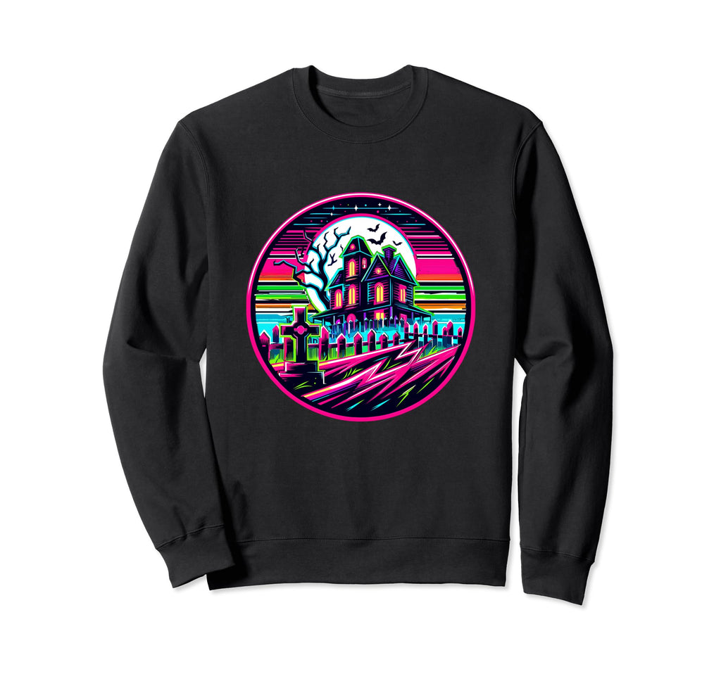 Horror Enthusiast 80S Horror Spooky Haunted Hoodie - Unique Graphic Unisex - T-Shirt, Sweatshirt, Hoodie