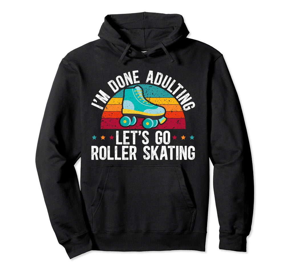 Roller Skating Roller Skater Hoodie - Minimalist Print Unisex - T-Shirt, Sweatshirt, Hoodie