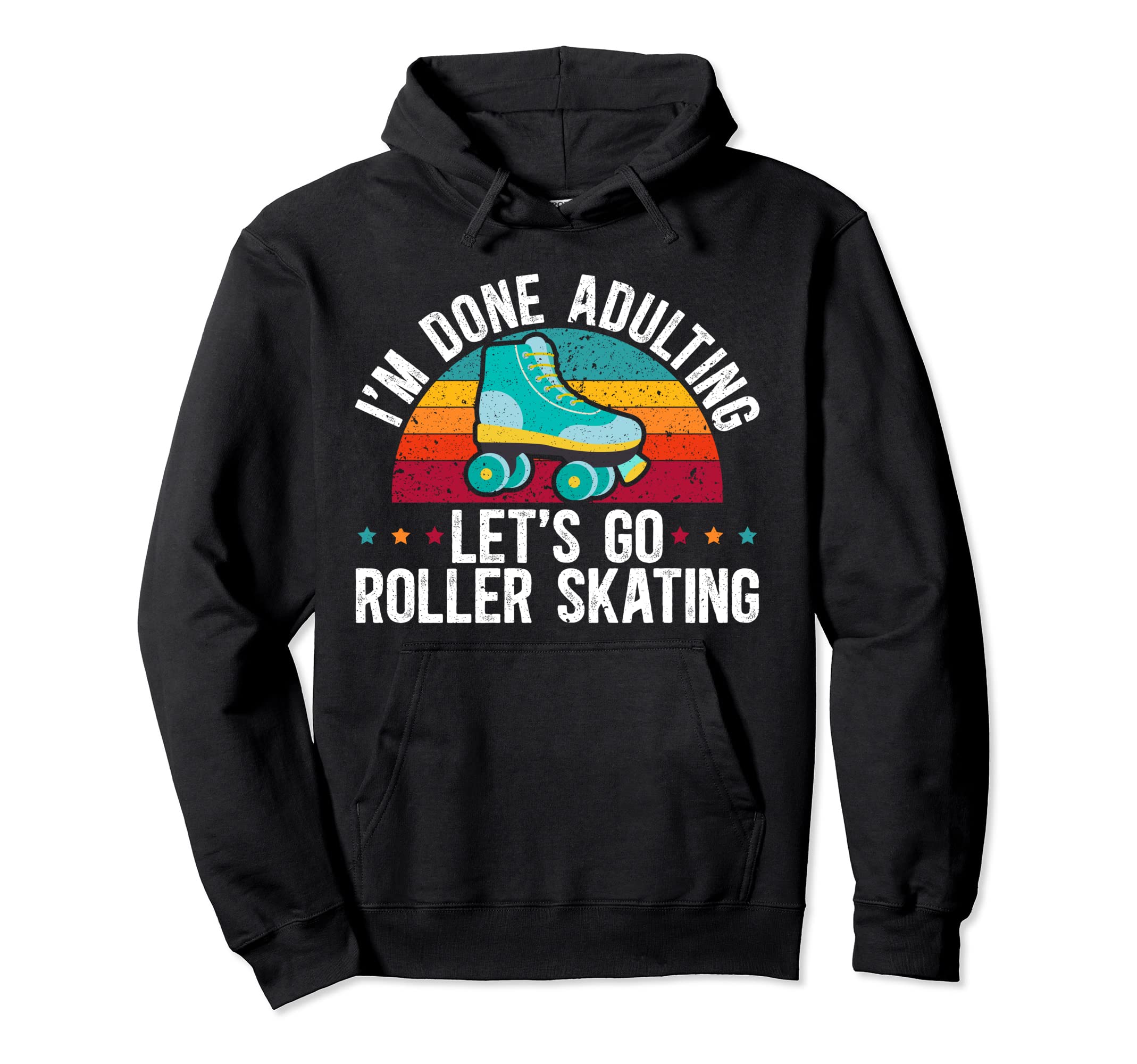 Roller Skating Roller Skater Hoodie - Minimalist Print Unisex - T-Shirt, Sweatshirt, Hoodie