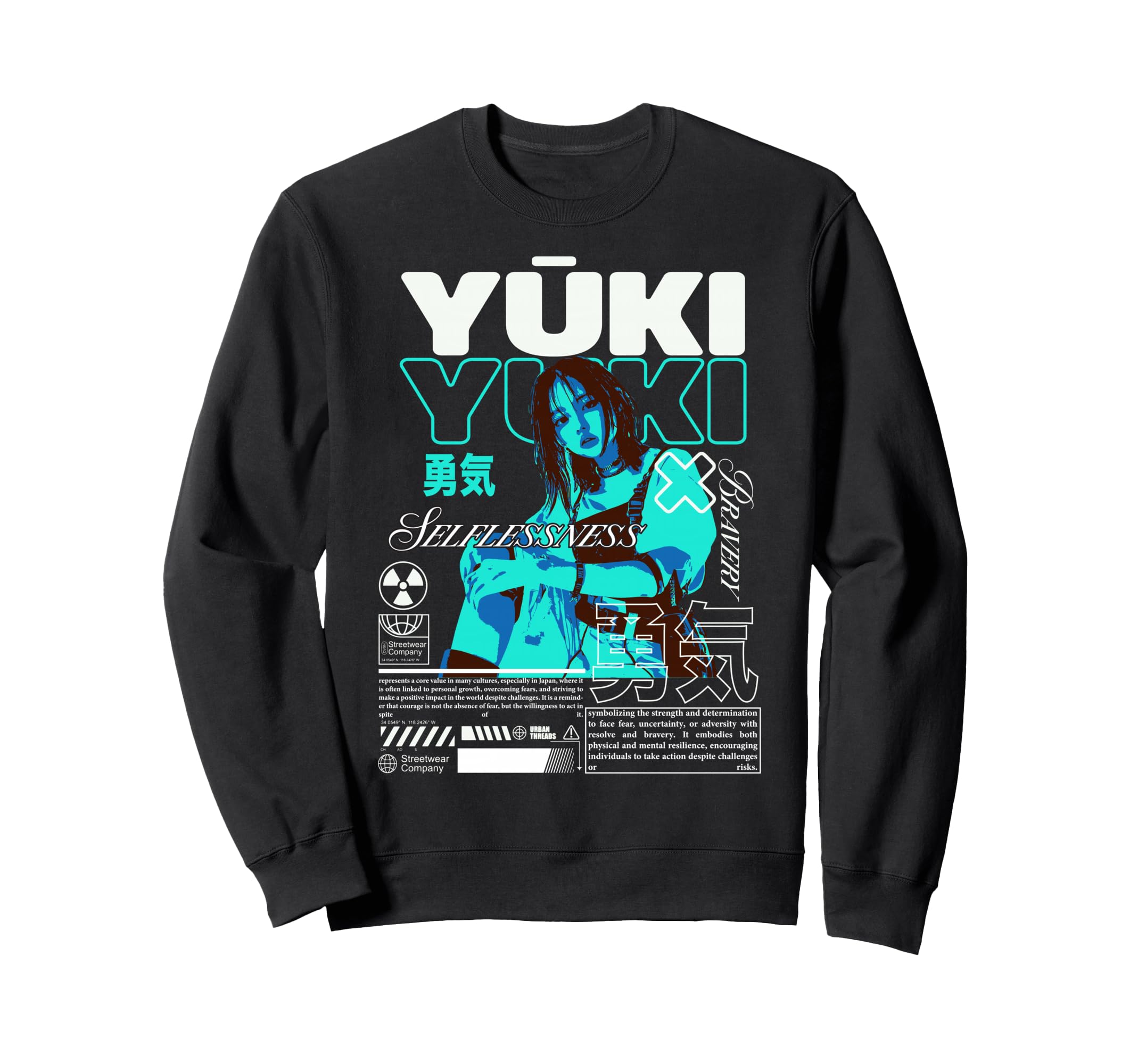 Y2K Chinese Bold Urban Graffiti Sweatshirt - Streetwear Style for Adults - T-Shirt, Sweatshirt, Hoodie