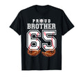 Proud Brother Baseball Player Number 65 T-Shirt - Graphic Print Men Women - T-Shirt, Sweatshirt, Hoodie