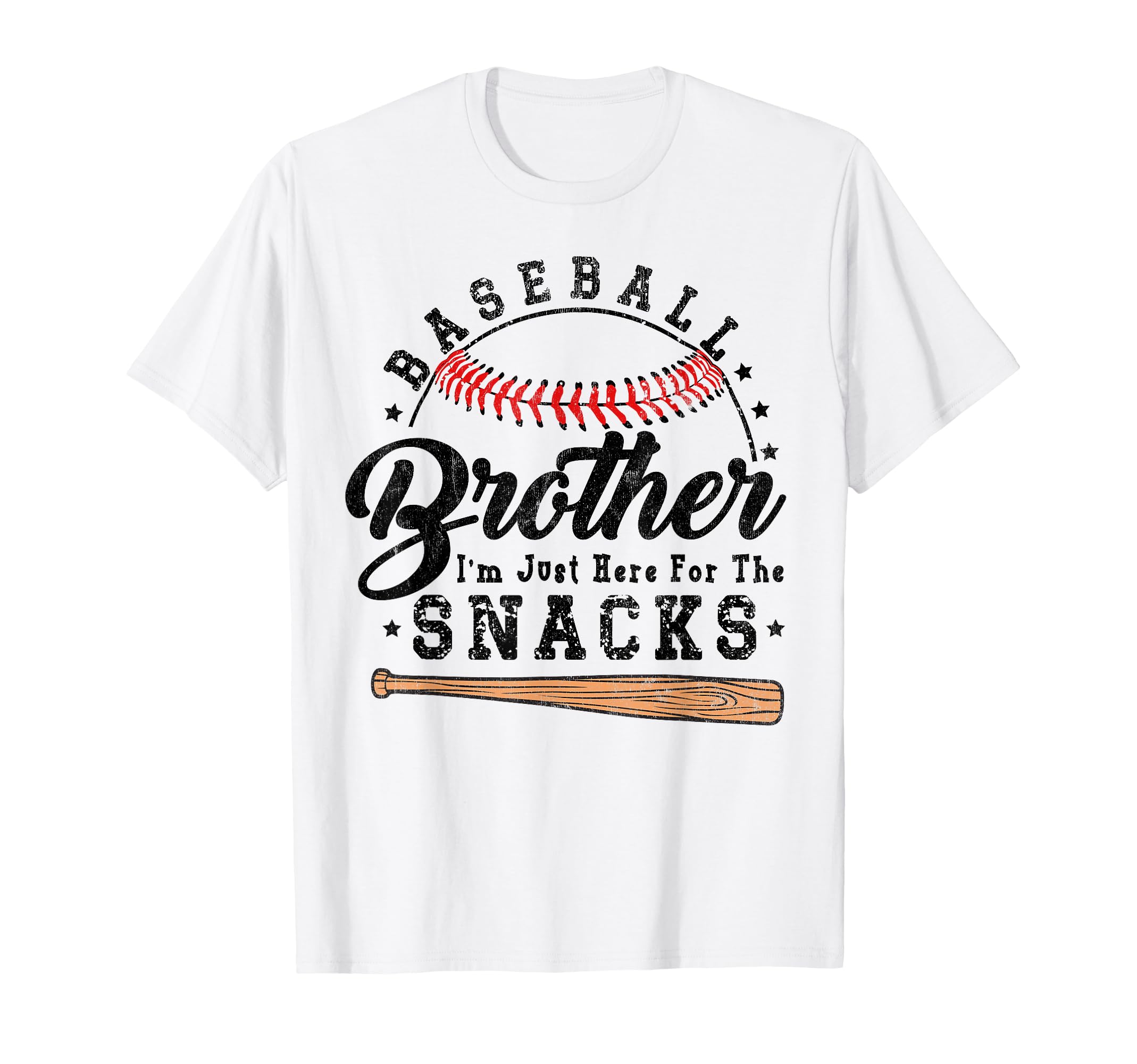 Baseball Brother Im Just Here Snacks T-Shirt - Minimalist Print Unisex - T-Shirt, Sweatshirt, Hoodie