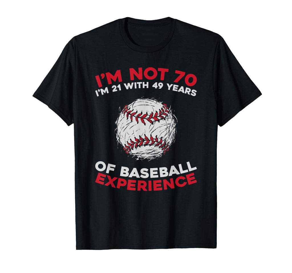 70Th Birthday Baseball Team Sport T-Shirt - Minimalist Print for Adults - T-Shirt, Sweatshirt, Hoodie