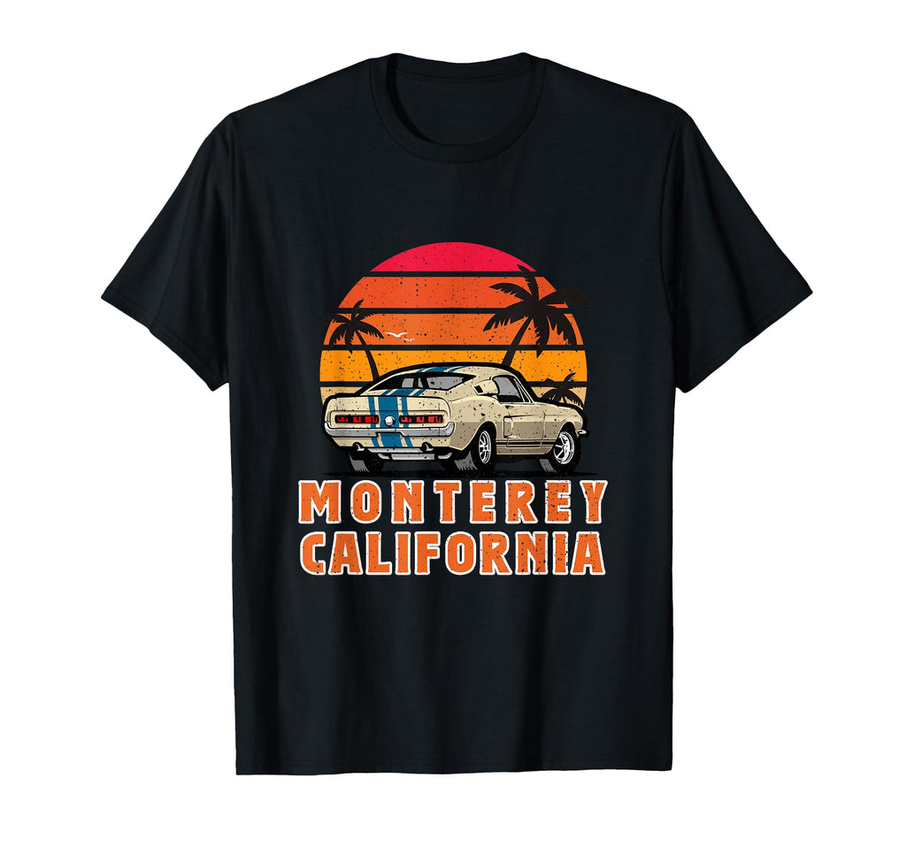 Racing Car Sunset Monterey California T-Shirt - Aesthetic Graphic Unisex - T-Shirt, Sweatshirt, Hoodie