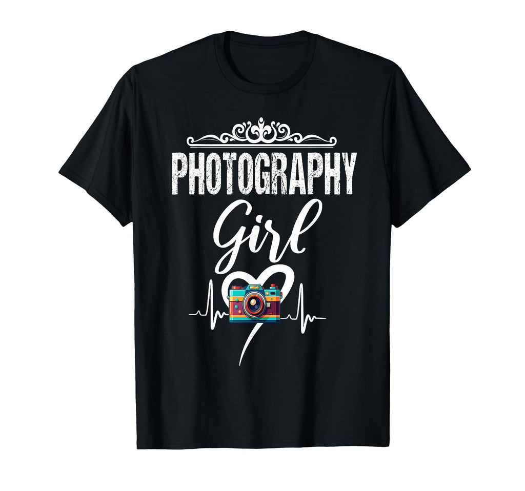 Womens Funny Photographer Camera T-Shirt - Minimalist Print Men Women - T-Shirt, Sweatshirt, Hoodie