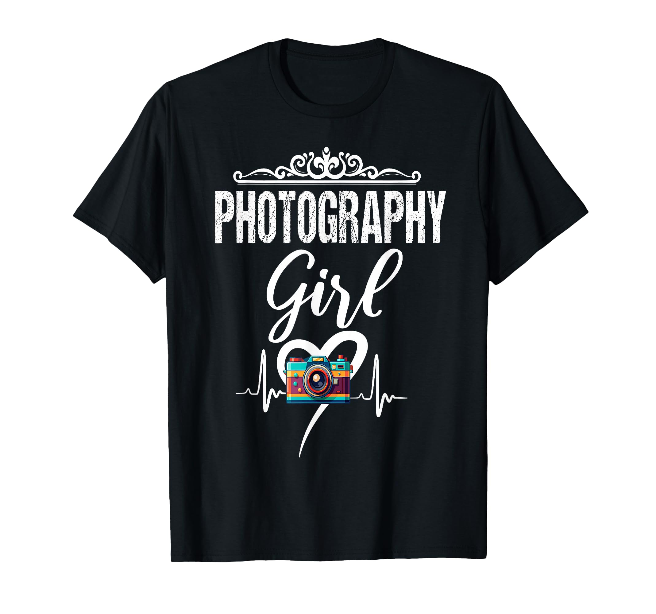Womens Funny Photographer Camera T-Shirt - Minimalist Print Men Women - T-Shirt, Sweatshirt, Hoodie
