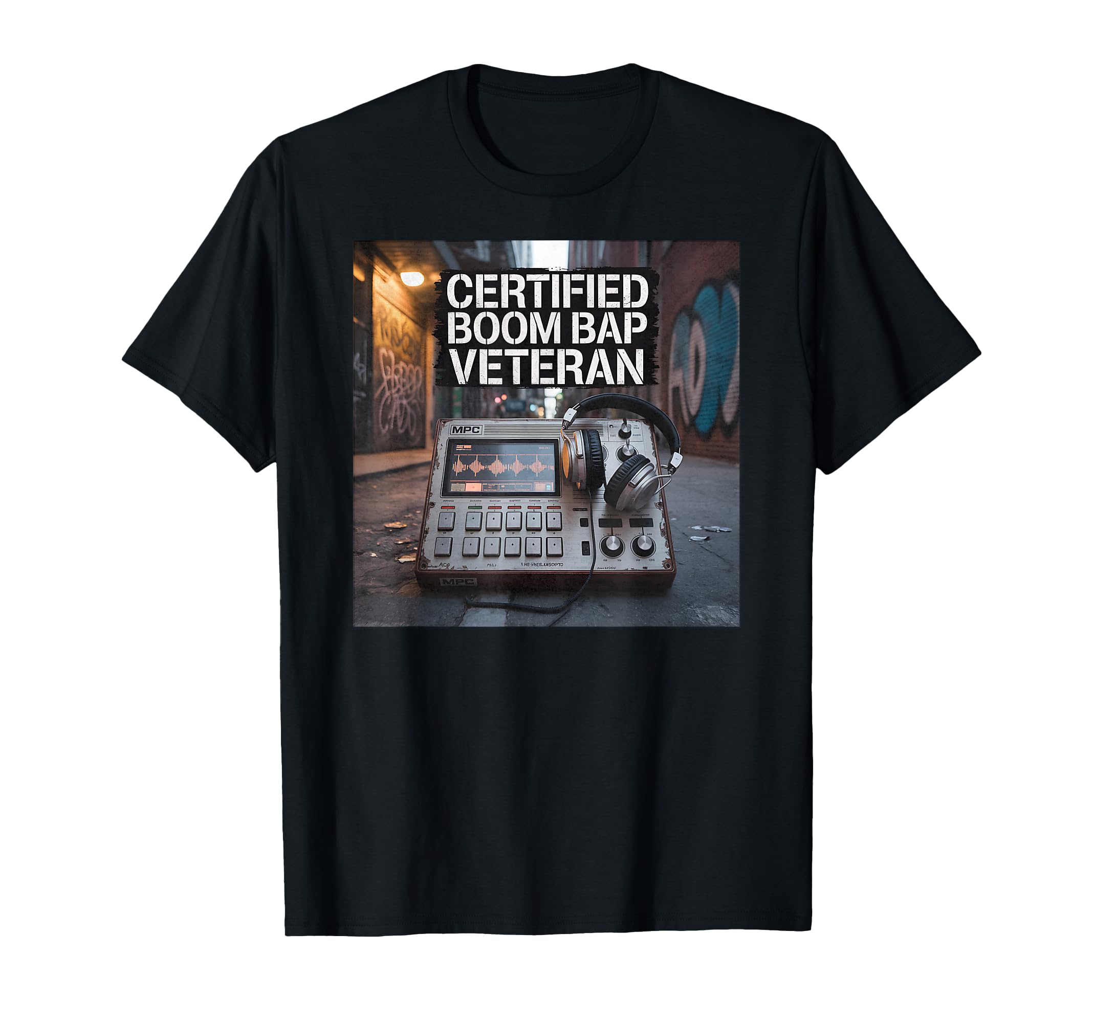 Certified Boom Bap Veteran Mpc T-Shirt - Minimalist Print for Adults - T-Shirt, Sweatshirt, Hoodie