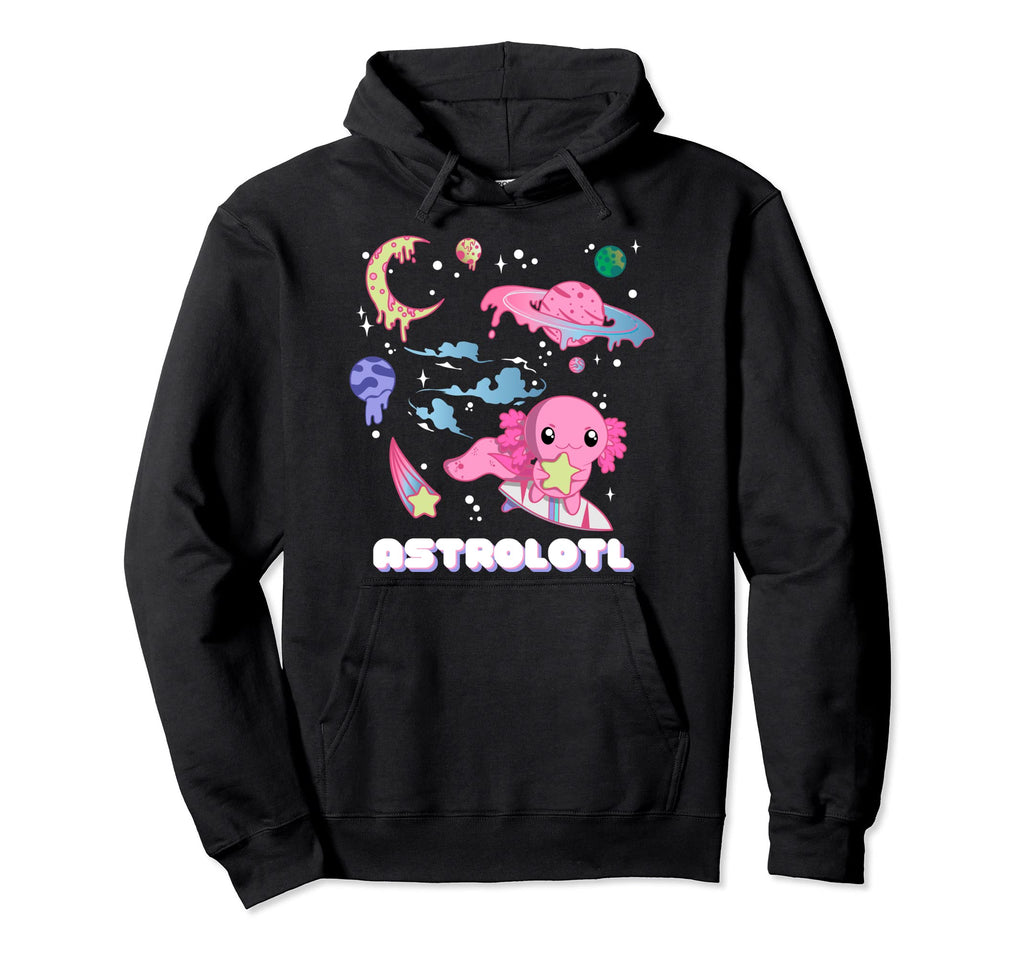 Astrolotl Funny Kawaii Pastel Goth Hoodie - Novelty Apparel for Adults - T-Shirt, Sweatshirt, Hoodie