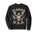 Florida Usa Patriot Eagle Sweatshirt - Casual Everyday Wear Unisex - T-Shirt, Sweatshirt, Hoodie