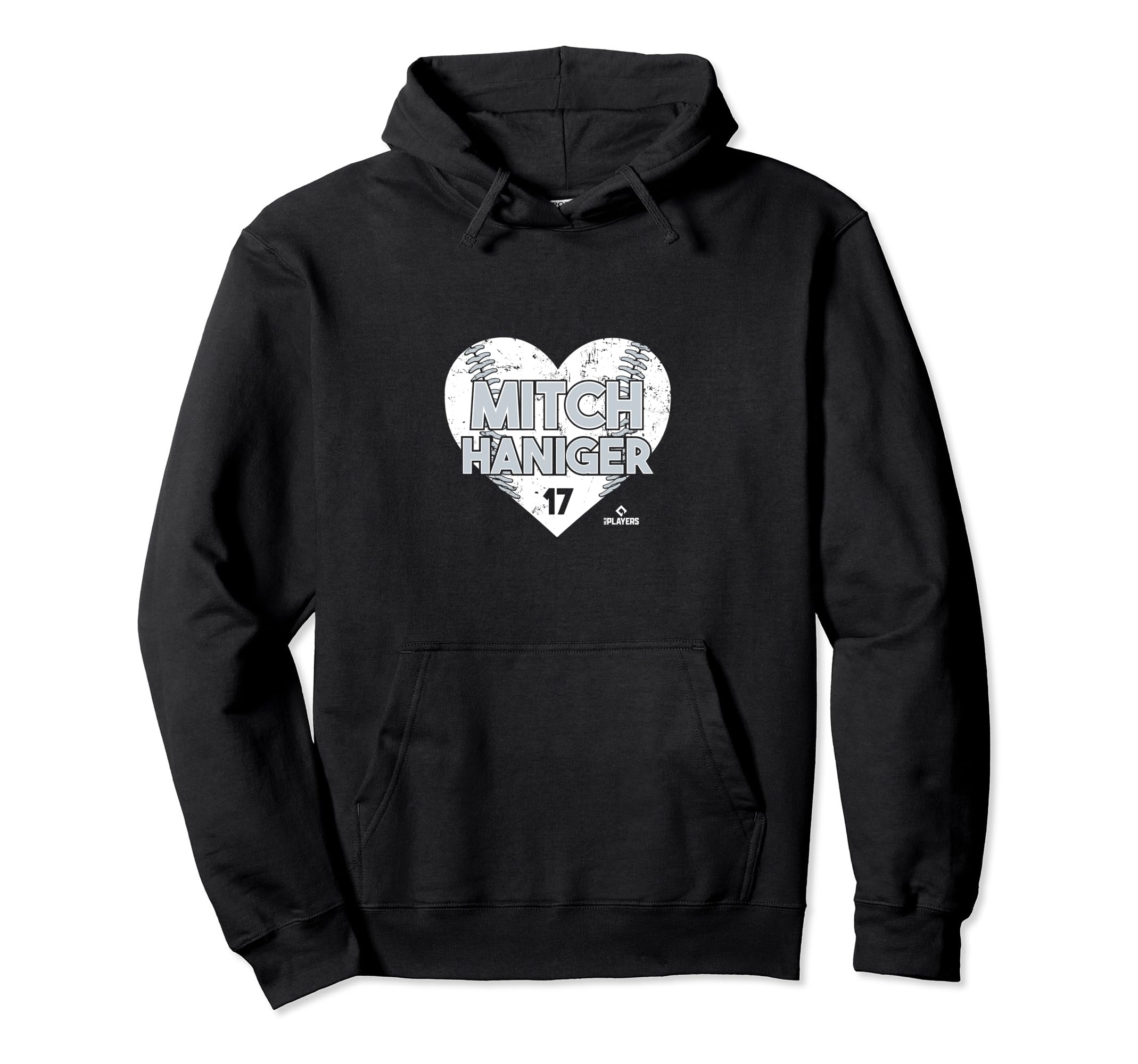 Mitch Haniger Heart Baseball Hoodie - Minimalist Print for Adults - T-Shirt, Sweatshirt, Hoodie