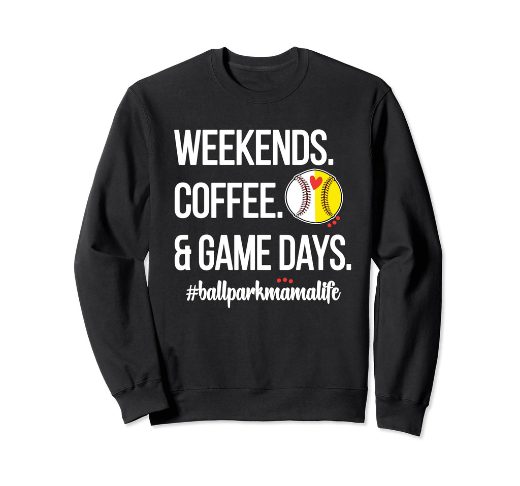 Baseball Softball Mama Game Day Proud Sweatshirt - Graphic Print Unisex - T-Shirt, Sweatshirt, Hoodie
