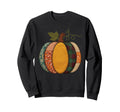 Popular Pumpkin Patchwork Autumn Sweatshirt - Trendy Graphic for Adults - T-Shirt, Sweatshirt, Hoodie