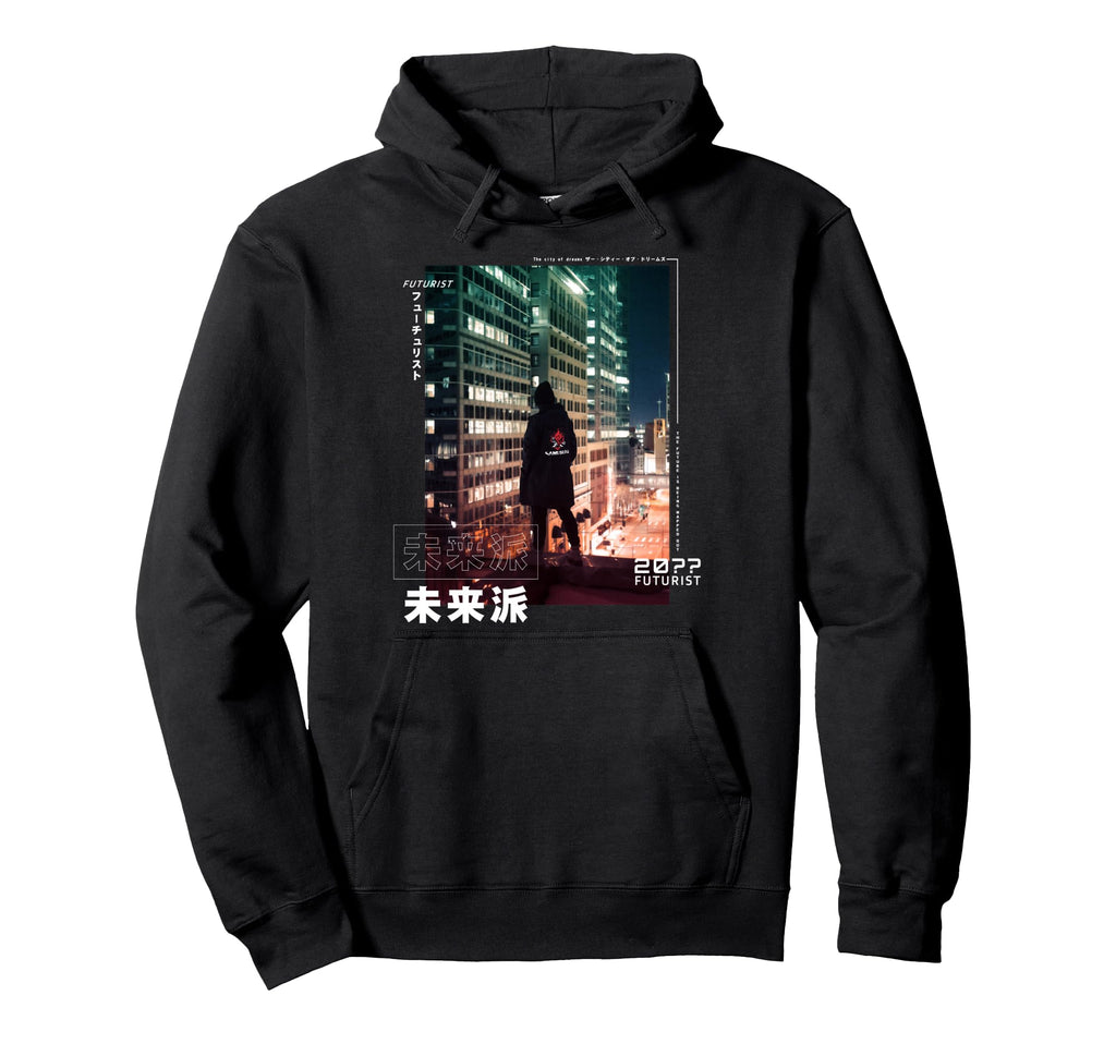 Japanese Vaporwave Futuristic Hoodie - Aesthetic Graphic for Adults - T-Shirt, Sweatshirt, Hoodie
