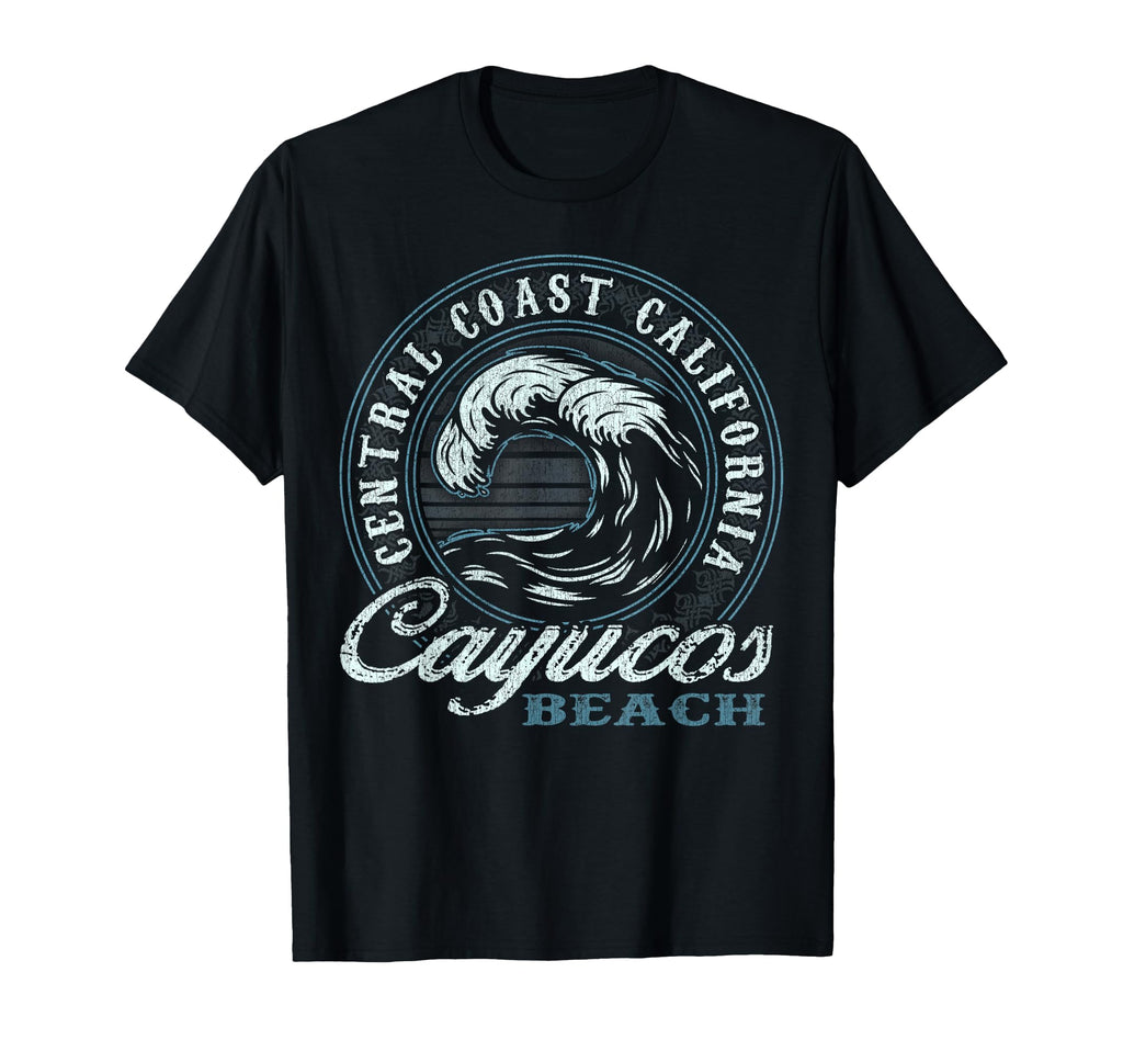 Cayucos Wave Circle Beach Gift T-Shirt - Trendy Graphic Men Women - T-Shirt, Sweatshirt, Hoodie