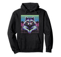Raccoon Sunglasses 80S Aesthetic Hoodie - Fun Novelty Design for Adults - T-Shirt, Sweatshirt, Hoodie