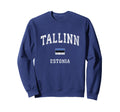 Tallinn Estonia Athletic Sports Sweatshirt - Custom Art Print Men Women - T-Shirt, Sweatshirt, Hoodie