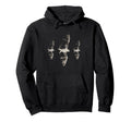 Three Bats Gothic Y2K 90S Grunge Hoodie - Casual Everyday Wear for Adults - T-Shirt, Sweatshirt, Hoodie