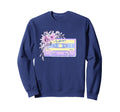 Pastel Floral Flower Cassette Sweatshirt - Casual Everyday Wear Men Women - T-Shirt, Sweatshirt, Hoodie