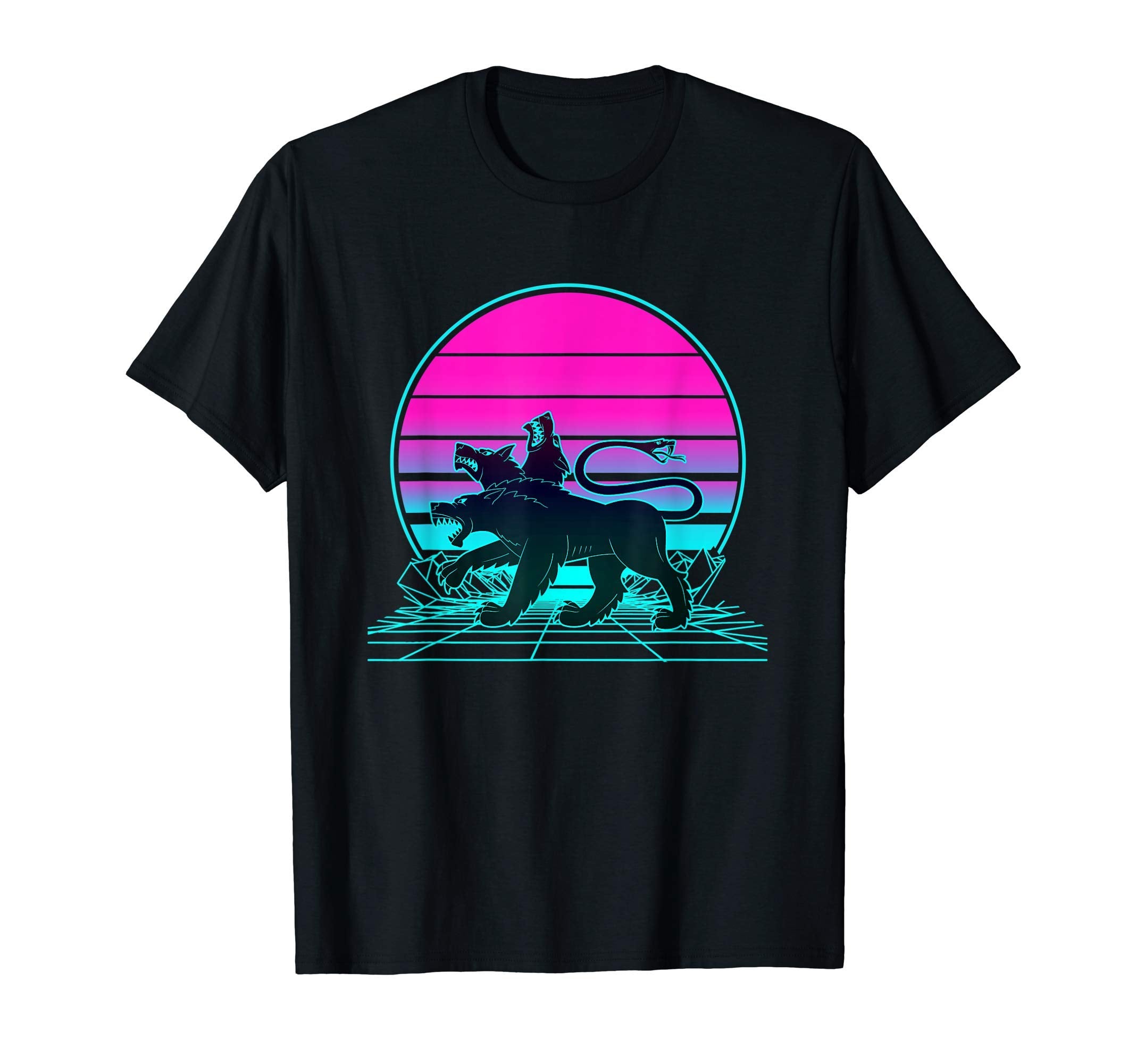 Sunset Cerberus T-Shirt - Graphic Print for Adults - T-Shirt, Sweatshirt, Hoodie
