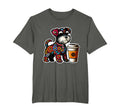Miniature Schnauzer Coffee Lover Floral T-Shirt - Custom Art Print Unisex - T-Shirt, Sweatshirt, Hoodie