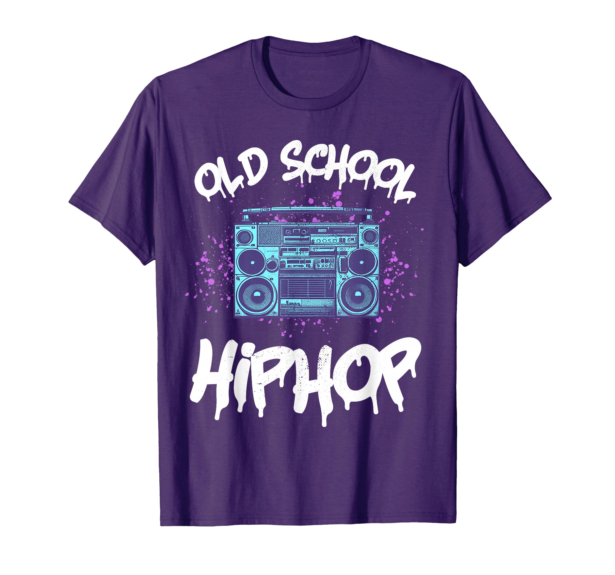 Old School Hiphop Boombox 80S Hip Hop T-Shirt - Graphic Print for Adults - T-Shirt, Sweatshirt, Hoodie