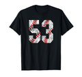 Baseball Mom 53 Jersey Baseball T-Shirt - Aesthetic Graphic for Adults - T-Shirt, Sweatshirt, Hoodie