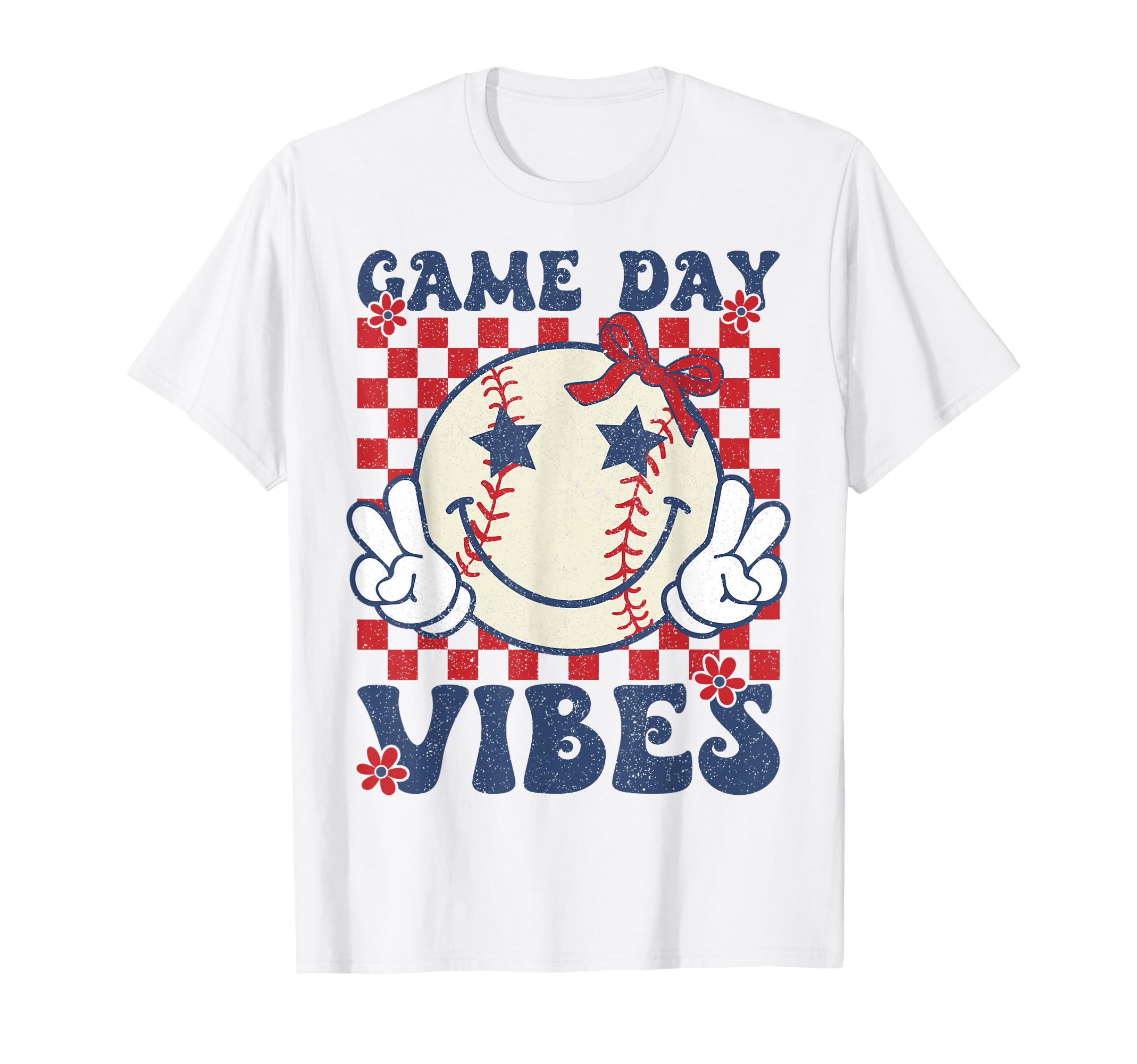 Game Day Vibes Coquette Bow Baseball T-Shirt - Graphic Print Unisex - T-Shirt, Sweatshirt, Hoodie