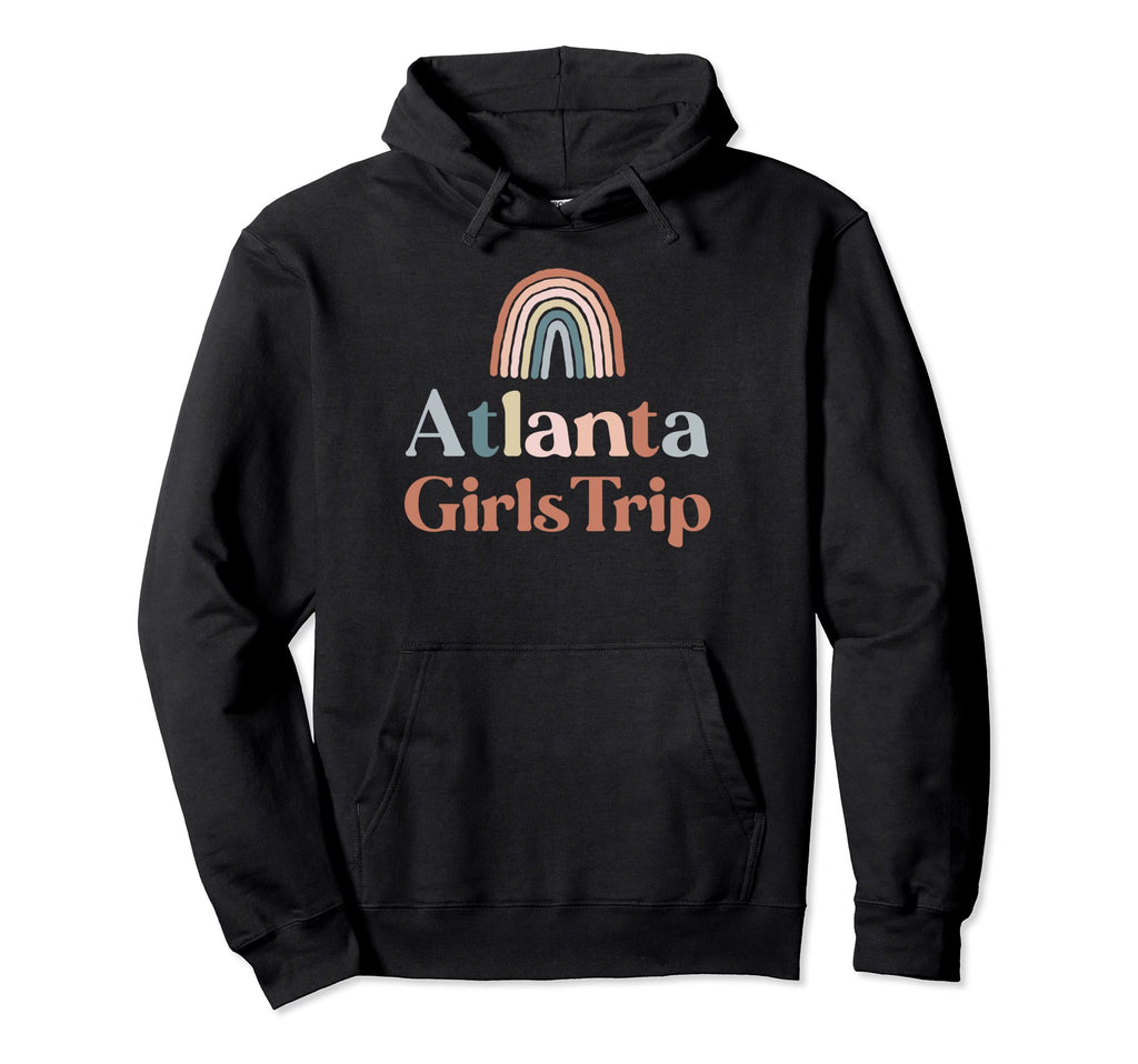 Atlanta Trip Boho Rainbow Group Matching Hoodie - Unique Graphic for Adults - T-Shirt, Sweatshirt, Hoodie