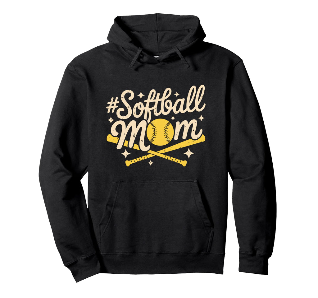 Softball Mom Baseball Sports Lover Game Hoodie - Streetwear Style Unisex - T-Shirt, Sweatshirt, Hoodie