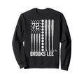 Baseball American Flag Brooks Lee Sweatshirt - Custom Art Print for Adults - T-Shirt, Sweatshirt, Hoodie
