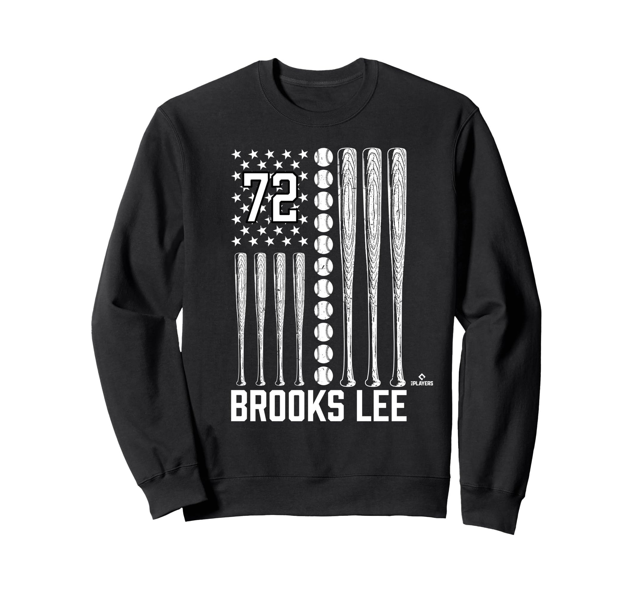Baseball American Flag Brooks Lee Sweatshirt - Custom Art Print for Adults - T-Shirt, Sweatshirt, Hoodie