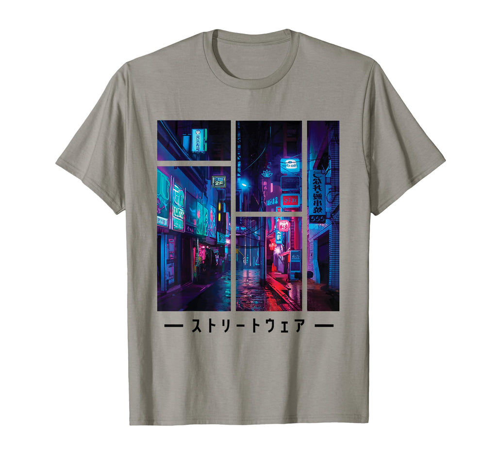 Cyberpunk Synthwave City T-Shirt - Casual Everyday Wear Men Women - T-Shirt, Sweatshirt, Hoodie