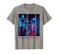 Cyberpunk Synthwave City T-Shirt - Casual Everyday Wear Men Women - T-Shirt, Sweatshirt, Hoodie