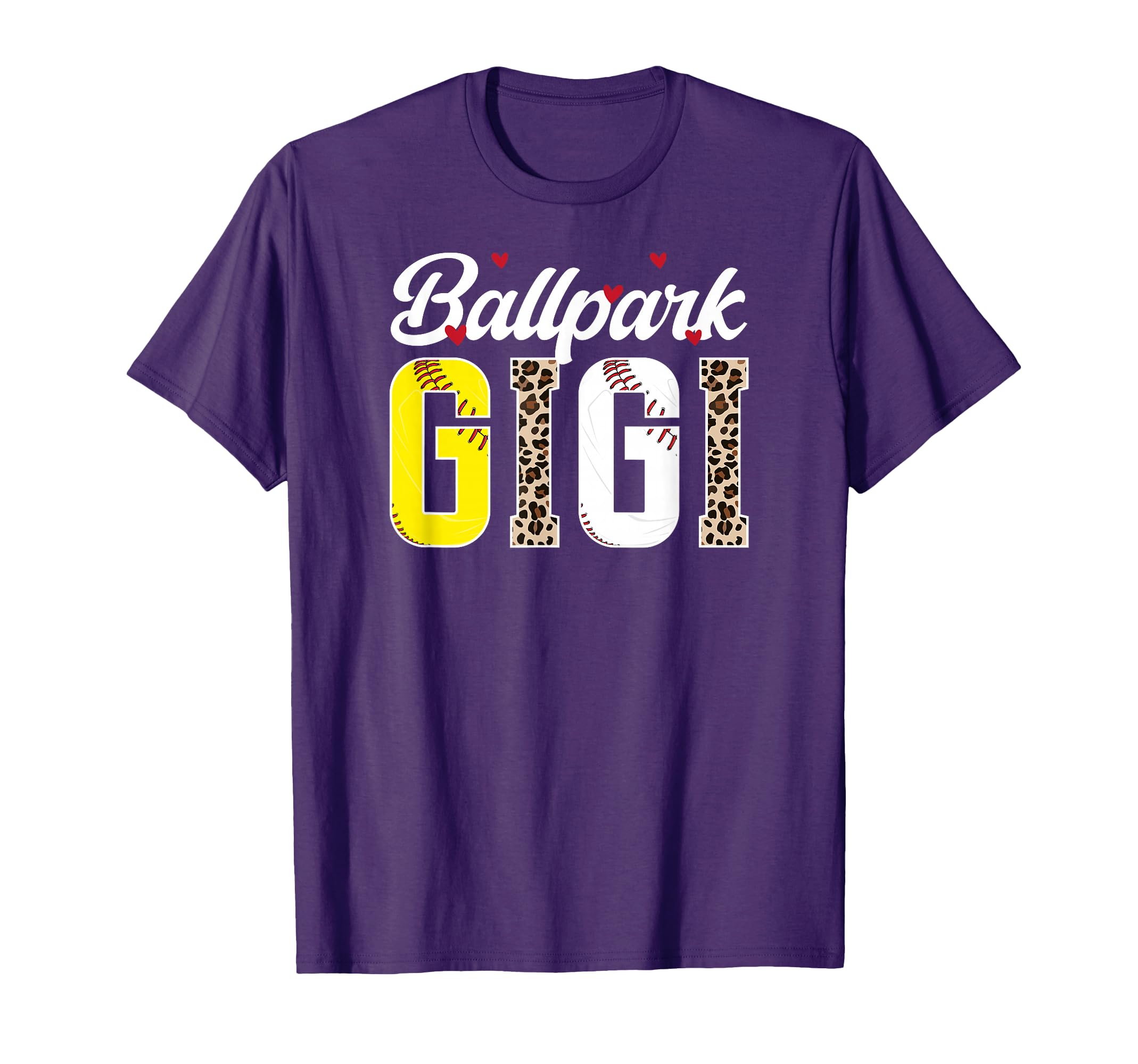 Ballpark Gigi Leopard Baseball T-Shirt - Casual Everyday Wear for Adults - T-Shirt, Sweatshirt, Hoodie