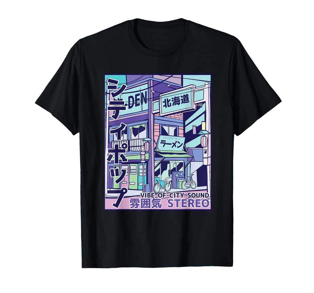 City Pop Aesthetic Vaporwave 80S T-Shirt - Novelty Apparel for Adults - T-Shirt, Sweatshirt, Hoodie