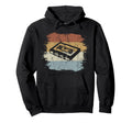 Old School Cassette Silhouette Mix Tape Hoodie - Aesthetic Graphic Unisex - T-Shirt, Sweatshirt, Hoodie