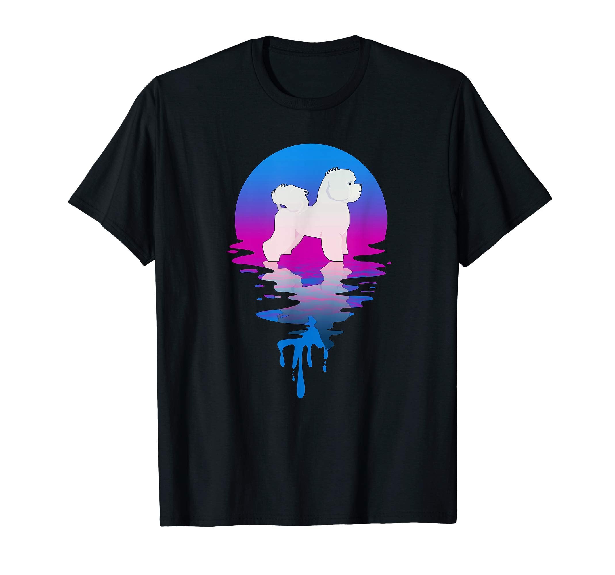 Sunset Bichon T-Shirt - Aesthetic Graphic Men Women - T-Shirt, Sweatshirt, Hoodie