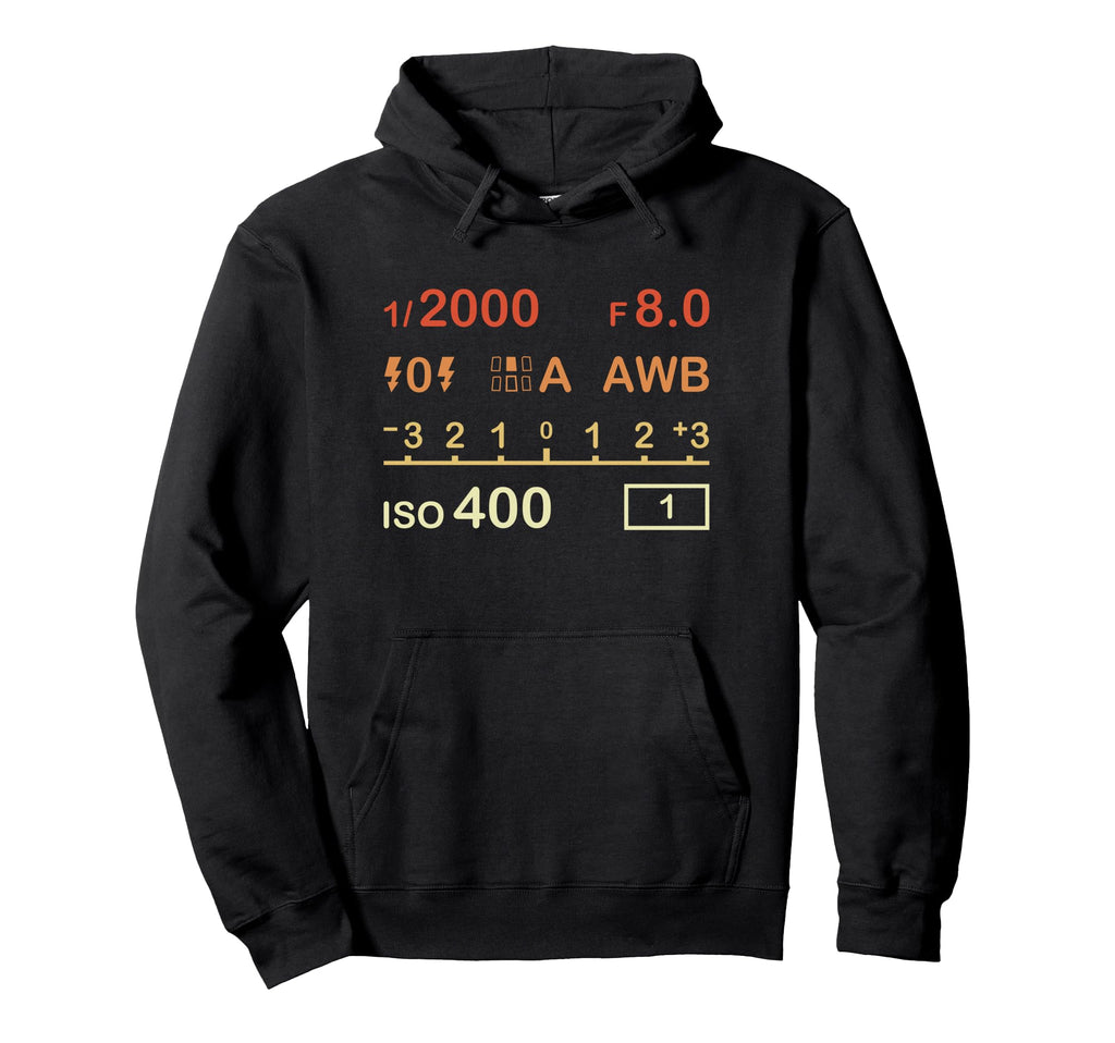 Camera Display Digital Camera Settings Hoodie - Custom Art Print Men Women - T-Shirt, Sweatshirt, Hoodie